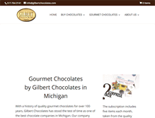 Tablet Screenshot of gilbertchocolates.com